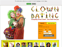 Tablet Screenshot of clowndating.com